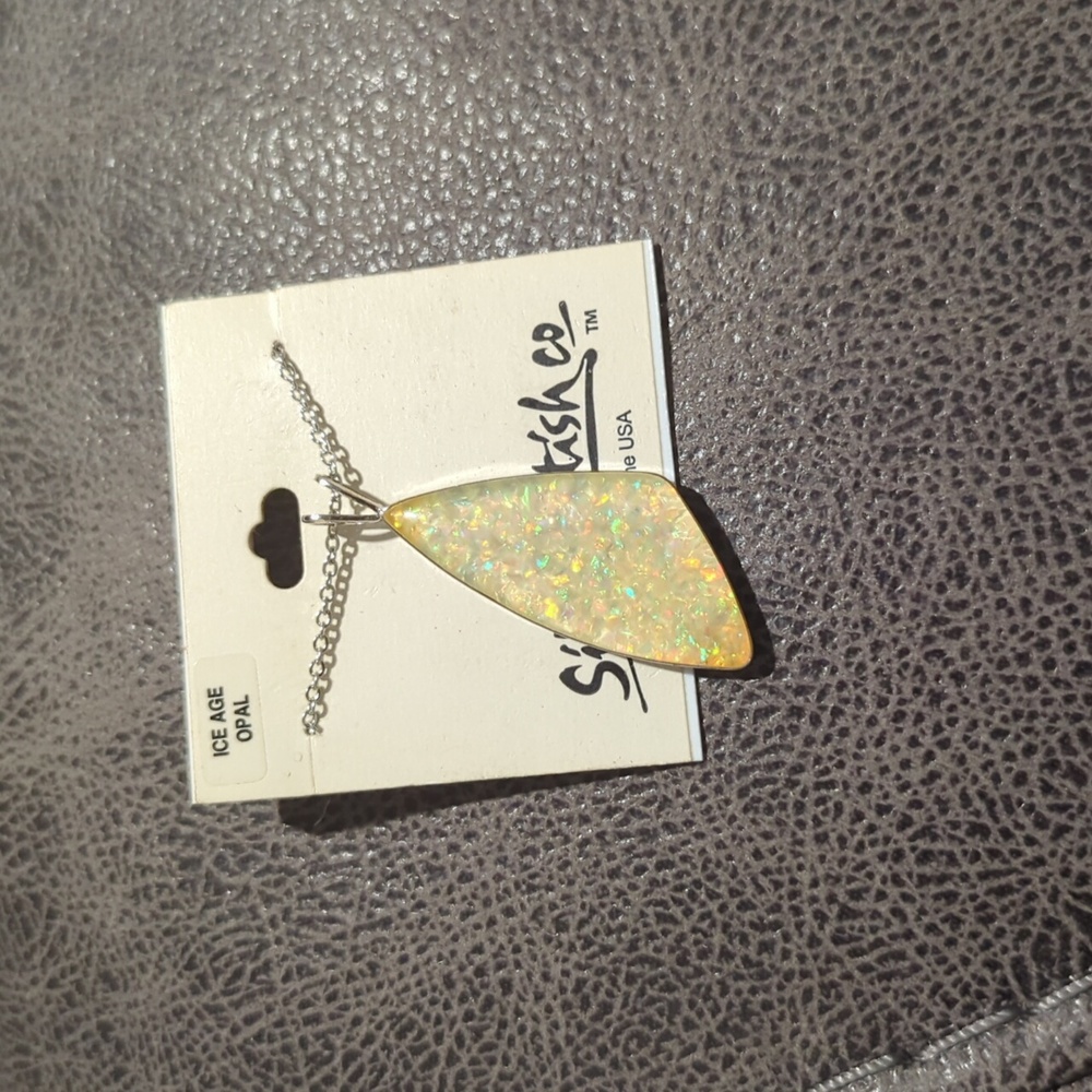 Ice Age Opal crystal necklace